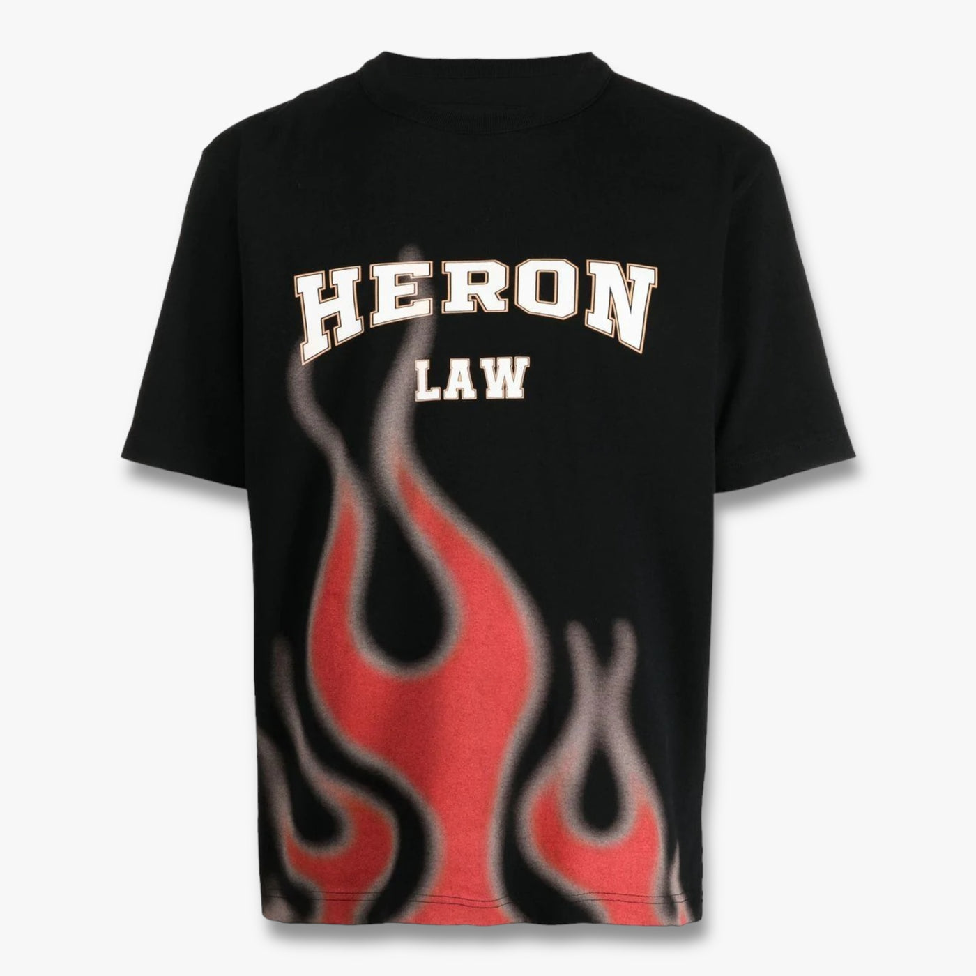 Heron Preston Heron Law Flames T-Shirt - Black
